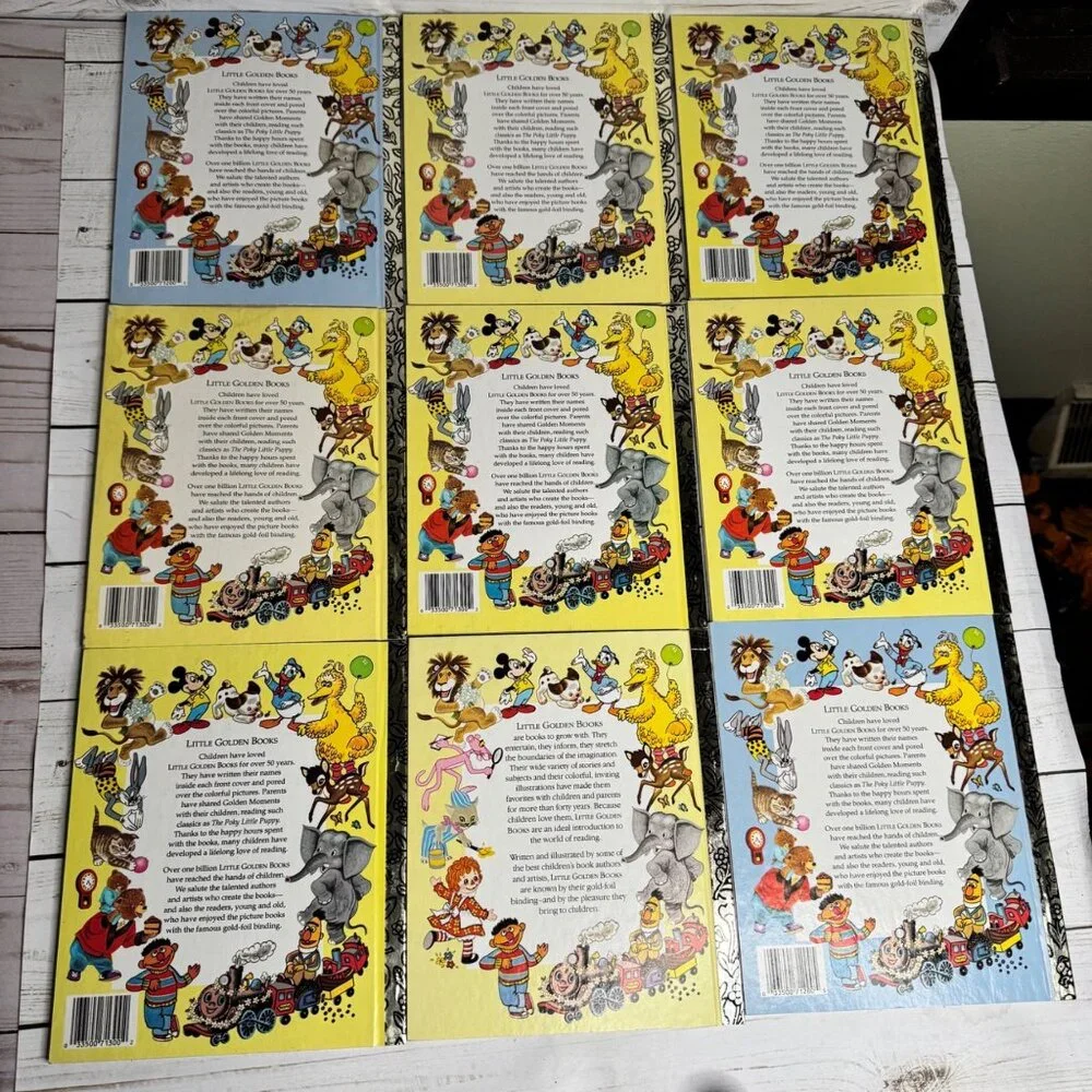Little Golden Book Lot of 9 Like New Children’s Classics Bugs Bunny Mother Goose